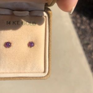 14 KT Yellow Gold 4 MM Lindy Star Earrings